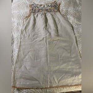 C&C California Cream Linen Dress